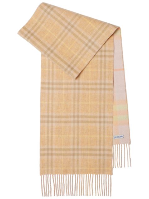 Burberry reversible checked cashmere scarf Women