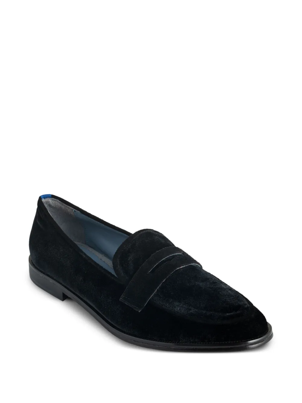 Blue Bird Shoes Penny fluwelen loafers Zwart