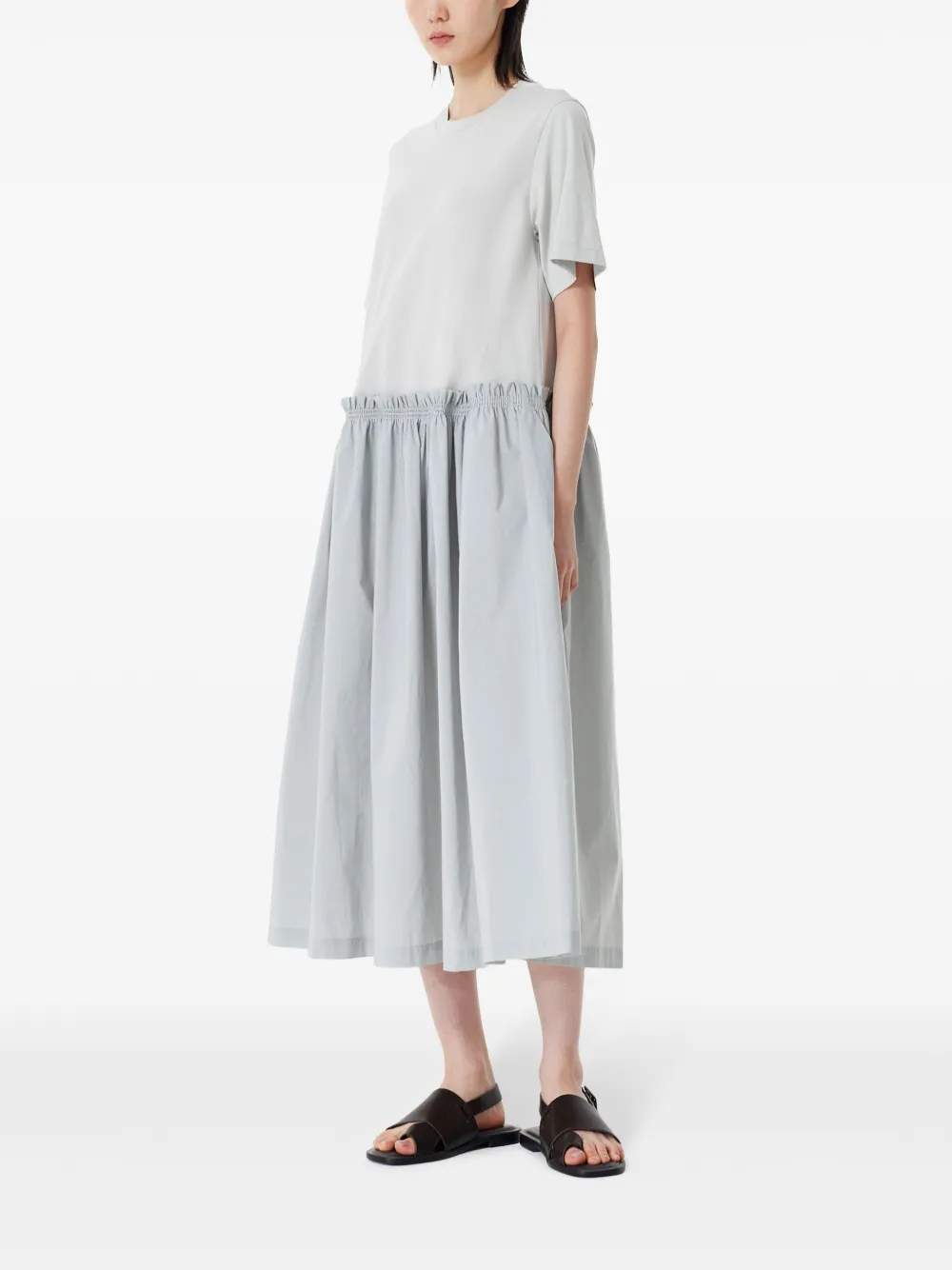 STUDIO TOMBOY Midi-jurk met T-shirt design Grijs