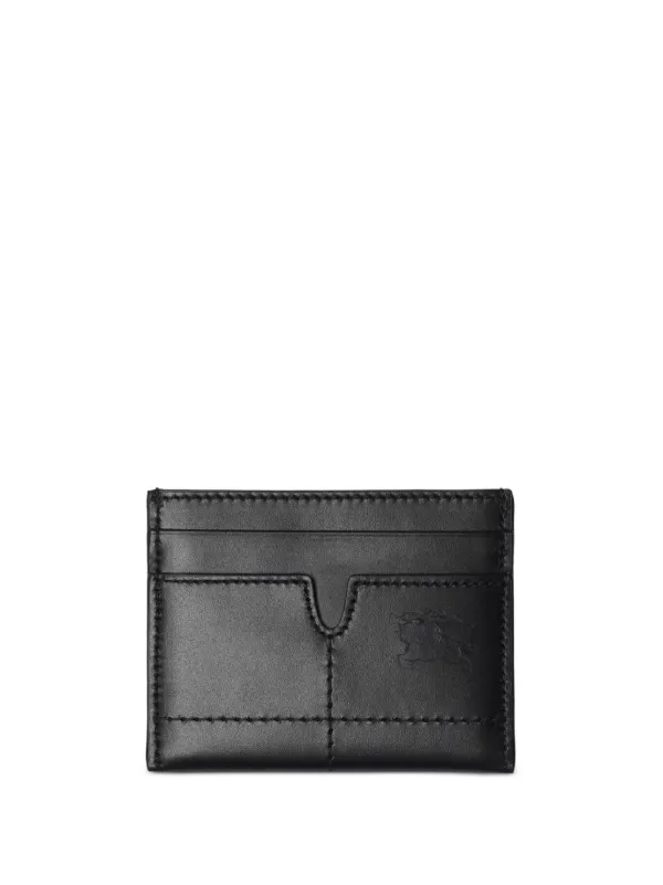【BURBERRY】SNIP CARD WALLET Burberry Snip Card Leather Case | Black | FARFETCH