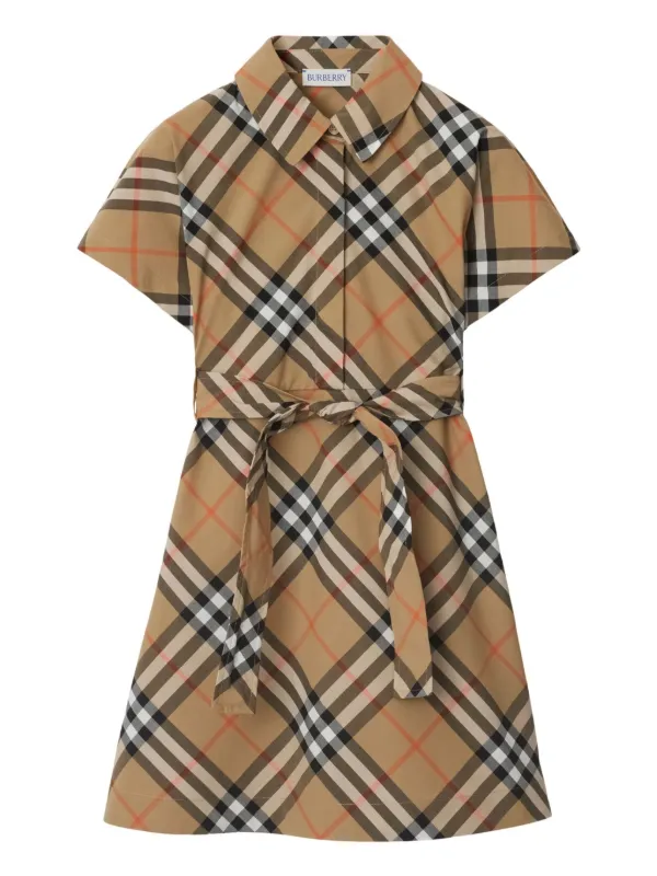 Robe motif burberry outlet