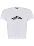 DSQUARED2 logo-printed cropped T-shirt - White