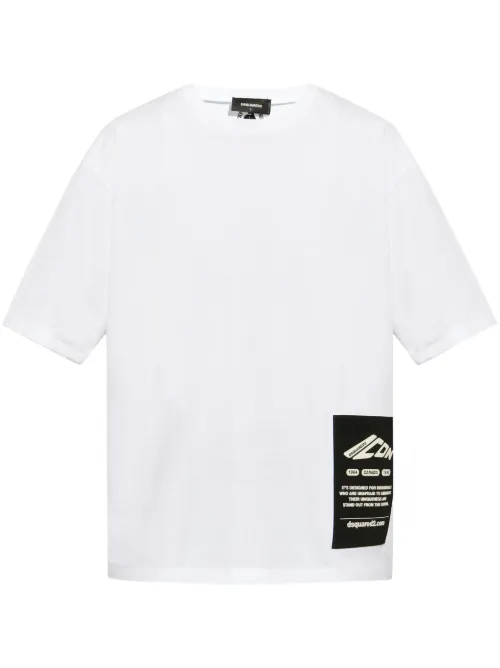 T-shirt à patch logo - DSQUARED2 - Modalova