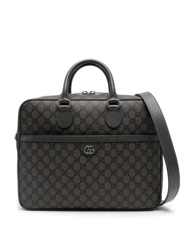 Gucci porte documents Ophidia GG Medium Gris FARFETCH CM