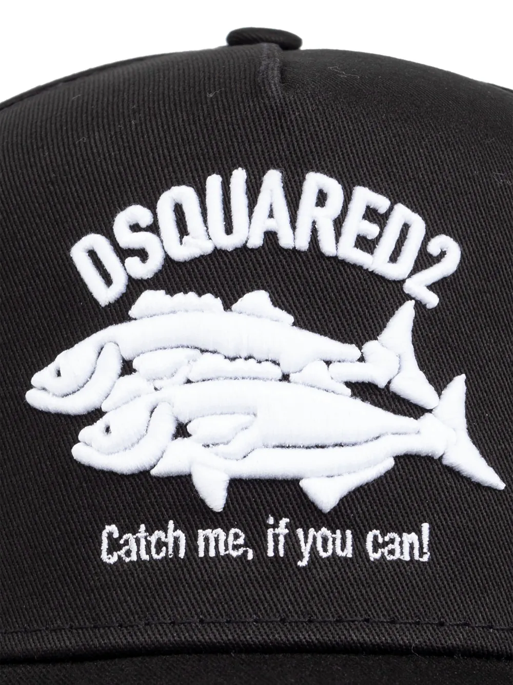 DSQUARED2 Pet met geborduurd logo Zwart
