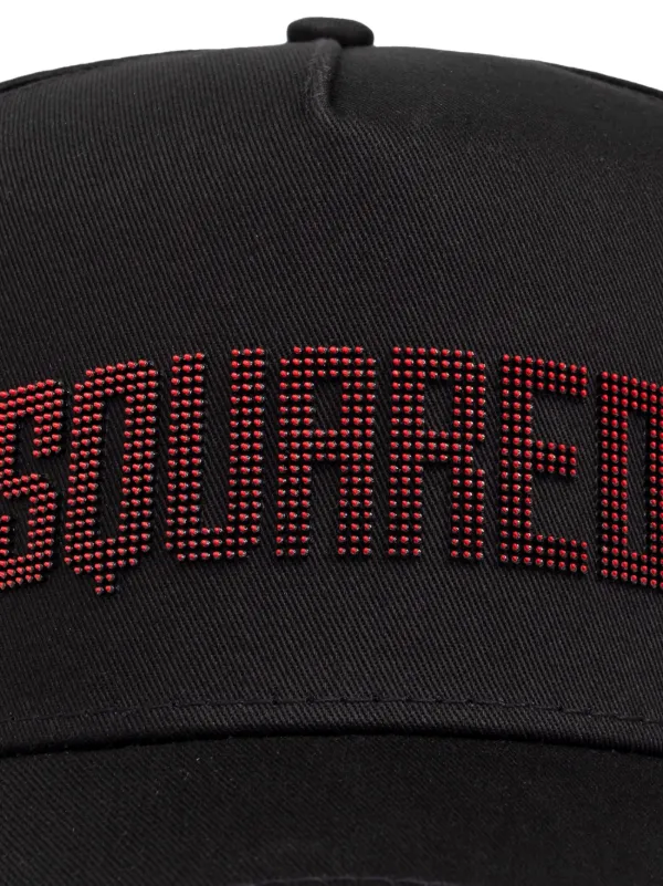 DSQUARED2 ブラックキャップ DSQUARED2 ロゴ キャップ | ブラック | FARFETCH JP