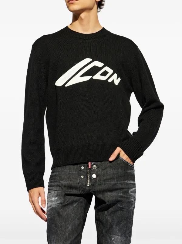 Knitted Jumper Icon Dsquared Jumper Printed Sweatshirt Dsquared2