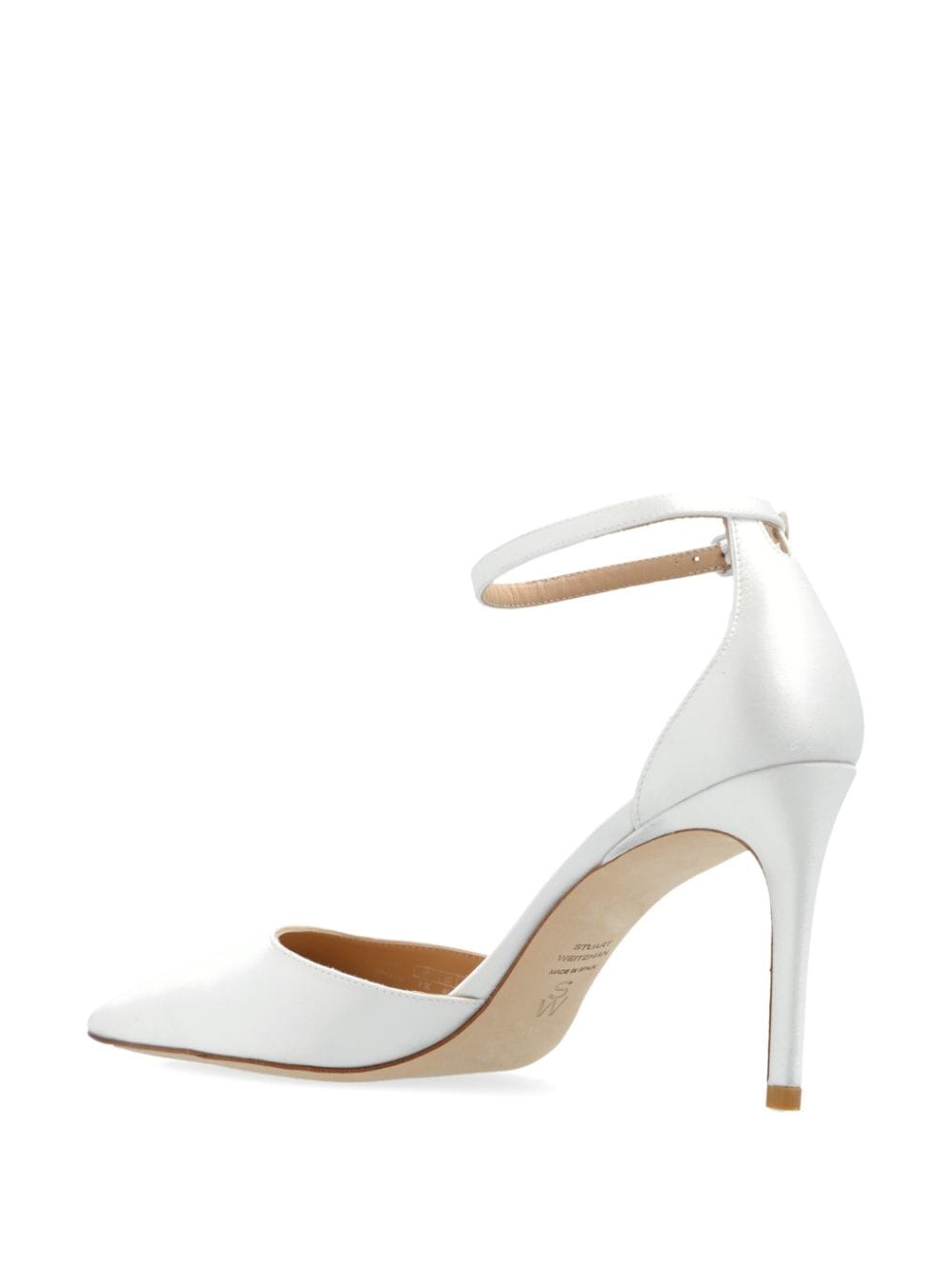 Stuart Weitzman Stuart leren pumps Wit