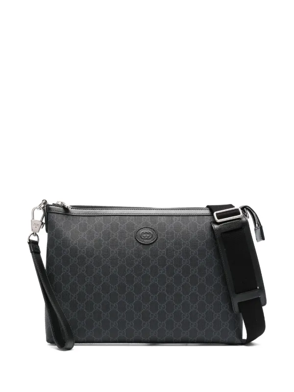 Gucci signature leather messenger online