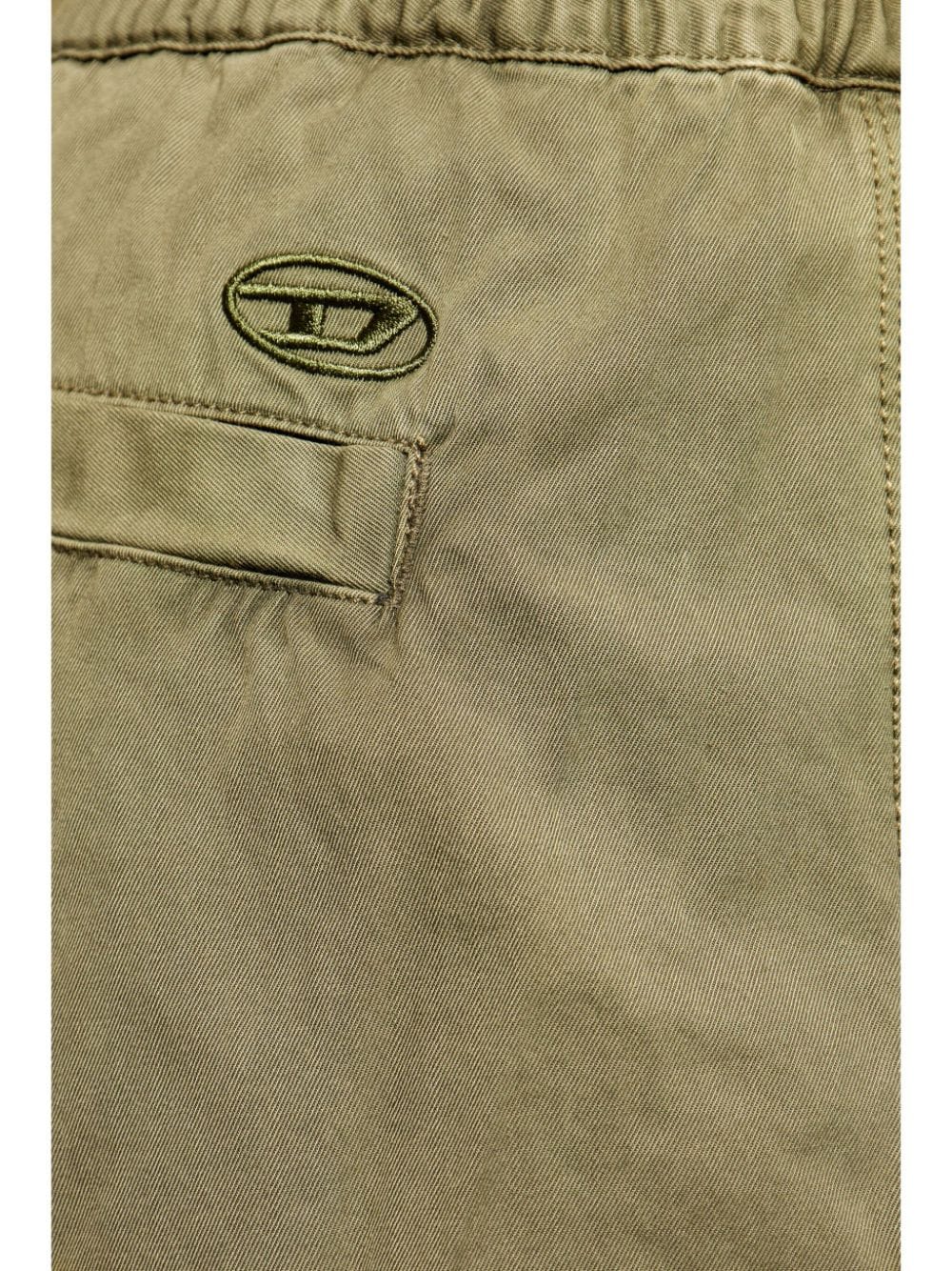 Shop Diesel P-beeck Cotton Shorts In Green