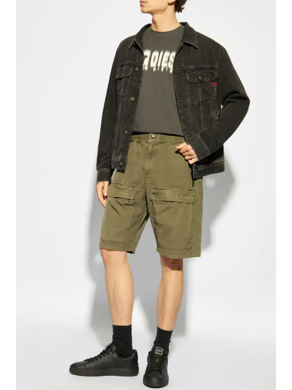 Diesel P-Beeck mid-rise Cargo Shorts | Green | FARFETCH ZA