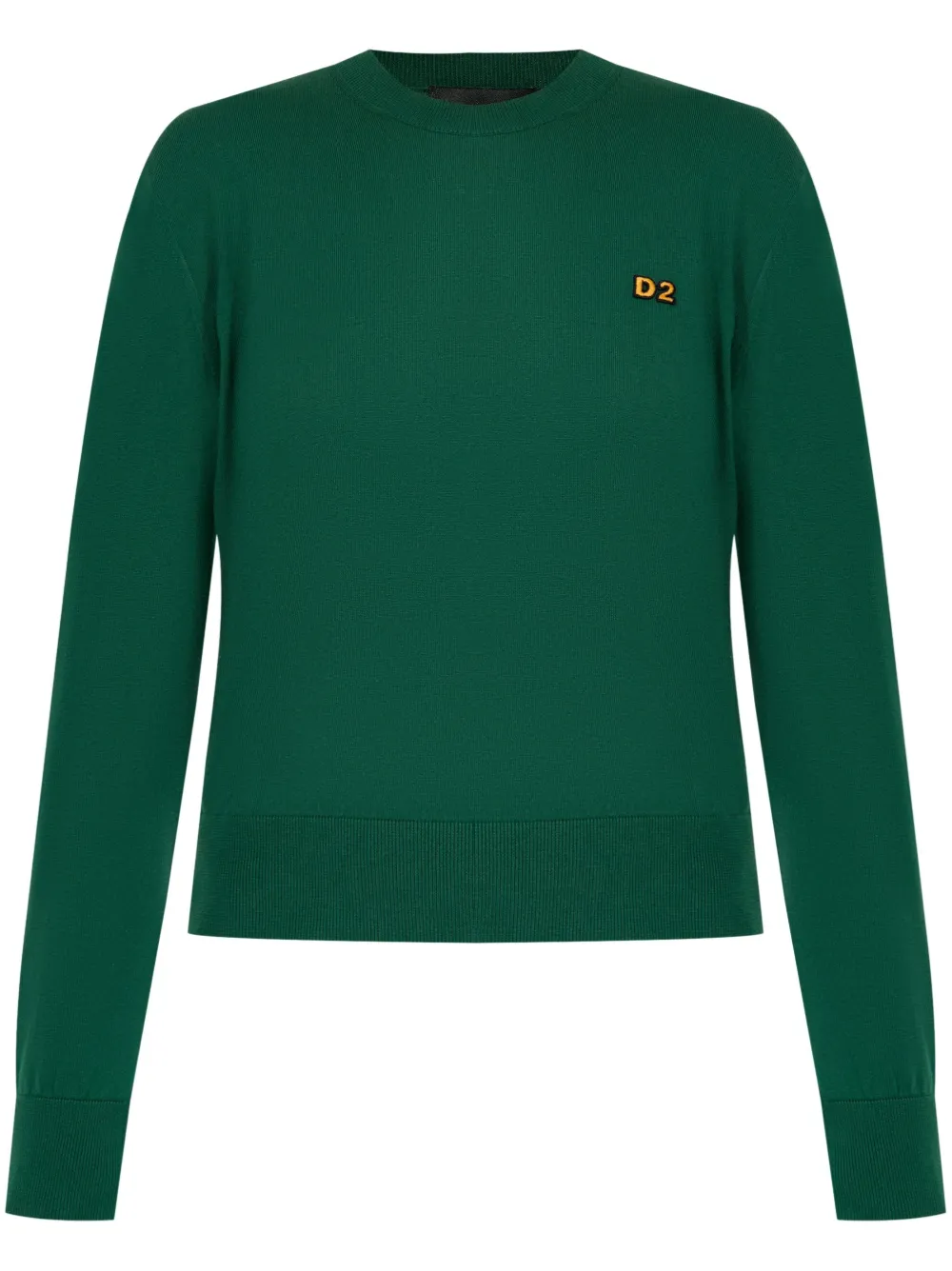 DSQUARED2 LOGO-EMBROIDERED COTTON JUMPER