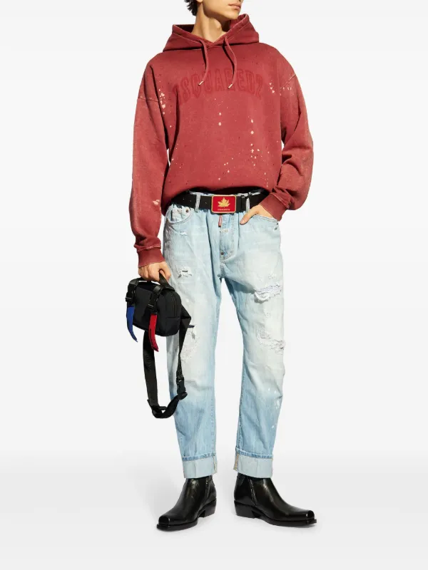 DSQUARED2 ロゴ パーカー | レッド | FARFETCH JP