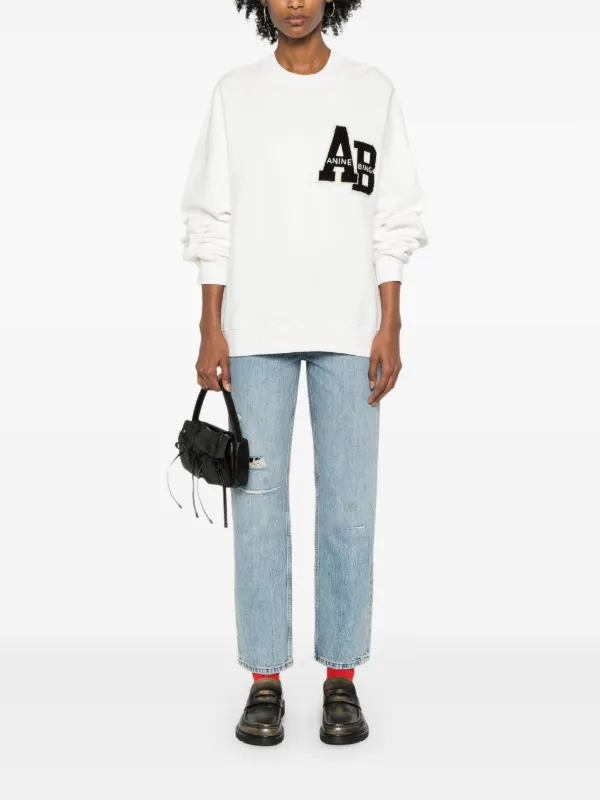 ANINE BING Benson high-rise straight-leg Jeans | Blue | FARFETCH