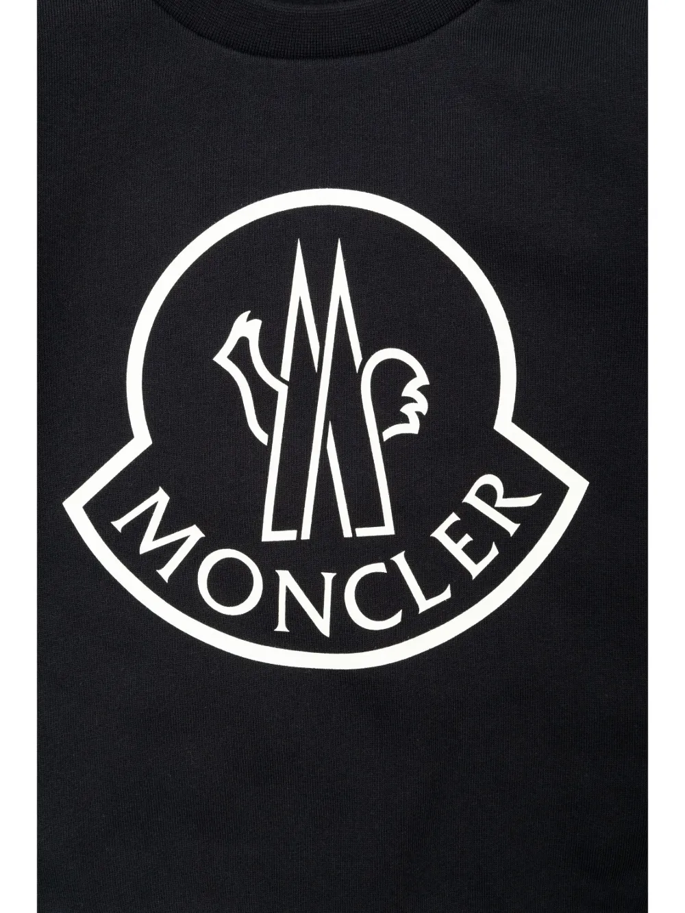 Moncler Enfant Katoenen sweater met logoprint Blauw