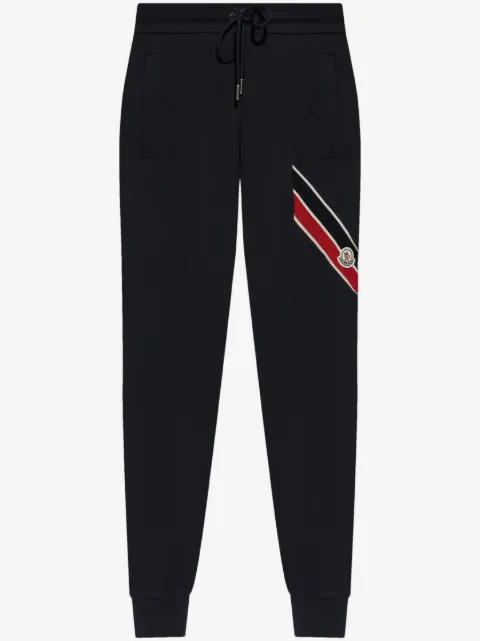 Moncler side logo patch jogging trousers