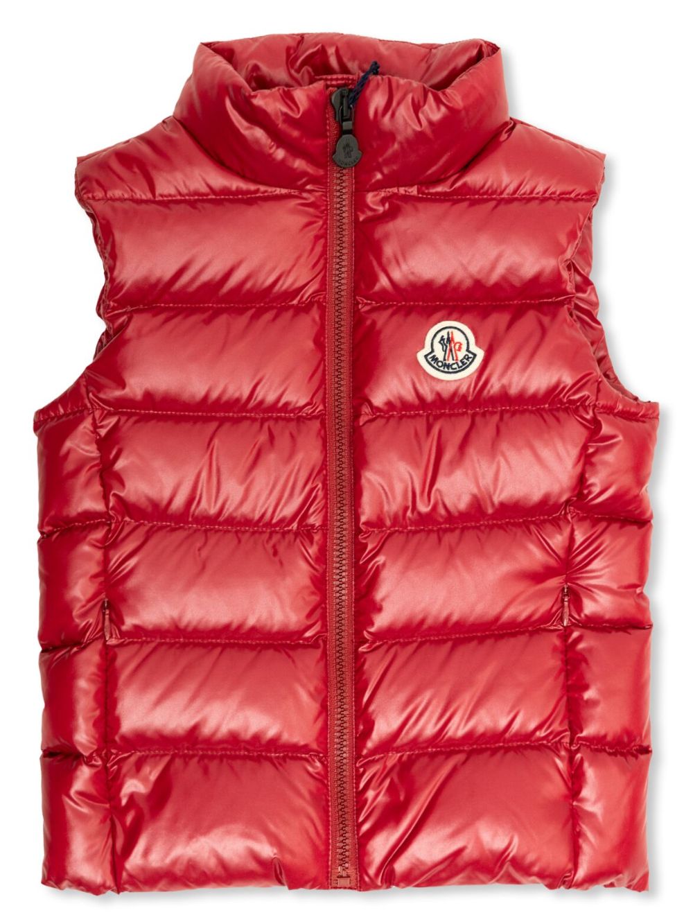 Moncler Enfant Bodywarmer met logopatch Rood