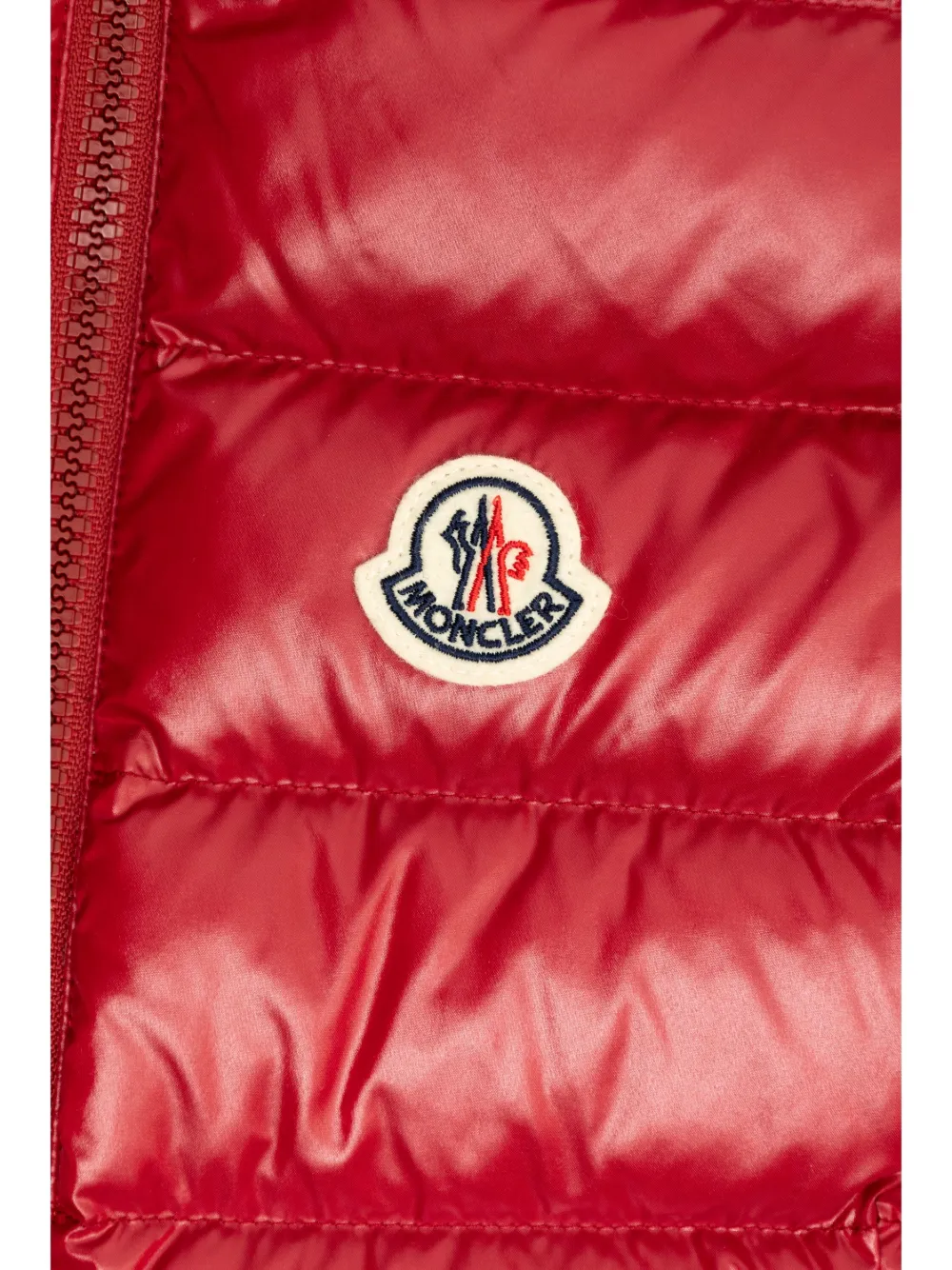 Moncler Enfant Bodywarmer met logopatch Rood