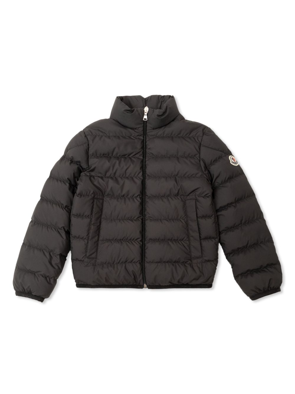 Moncler Enfant logo-appliqué puffer jacket - Black