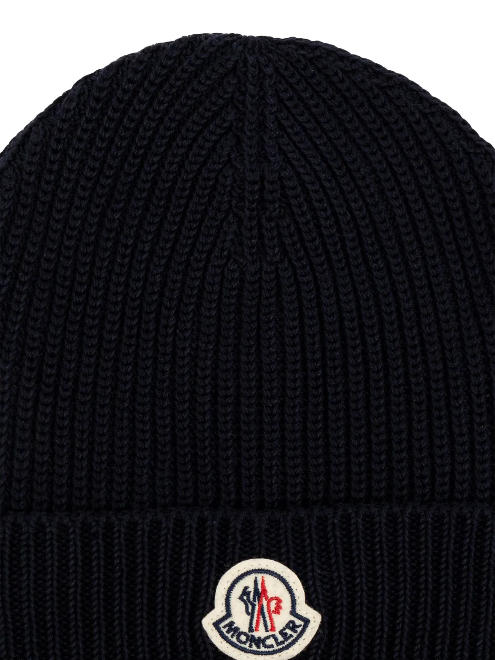 Moncler Muts met logo-patch - Blauw