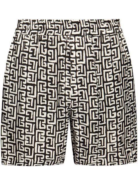 Balmain 4G-print deck shorts