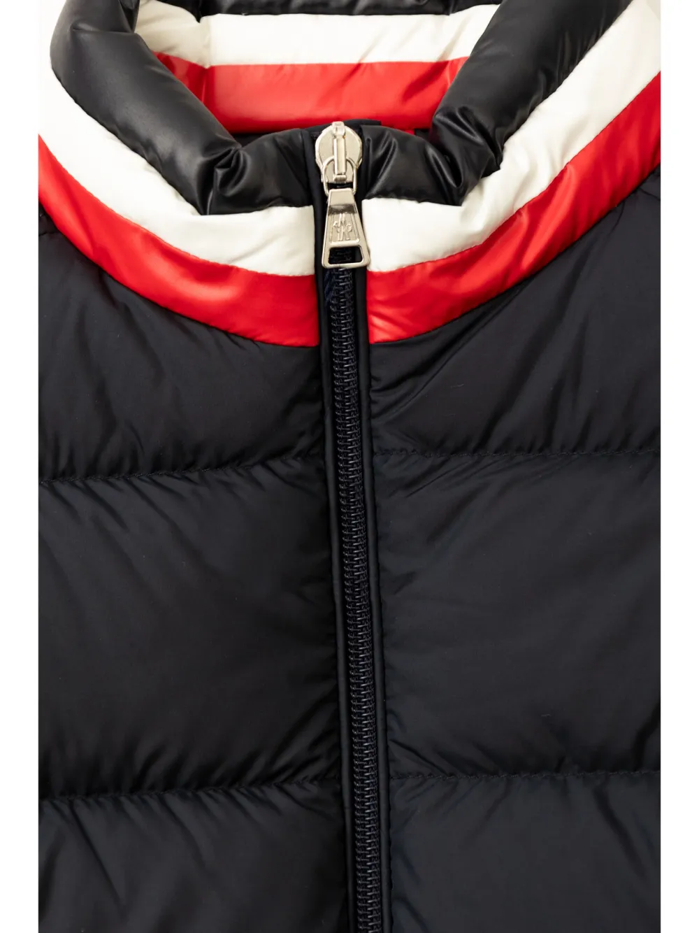 Moncler Enfant Gewatteerd jack met logopatch Blauw