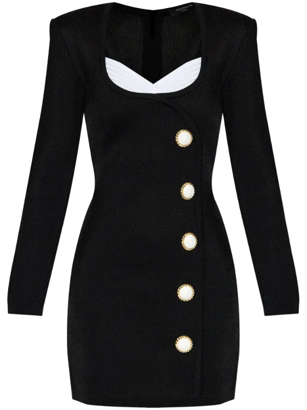 Balmain button dress hotsell