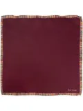 Paul Smith logo-print silk pocket square - Red