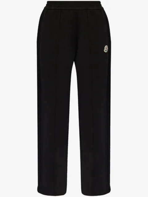 Moncler logo-patch virgin wool track pants