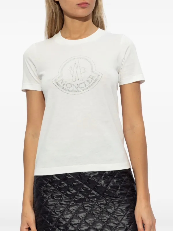 Moncler ロゴ Tシャツ | ホワイト | FARFETCH JP