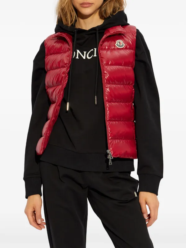 Ladies red moncler jacket best sale