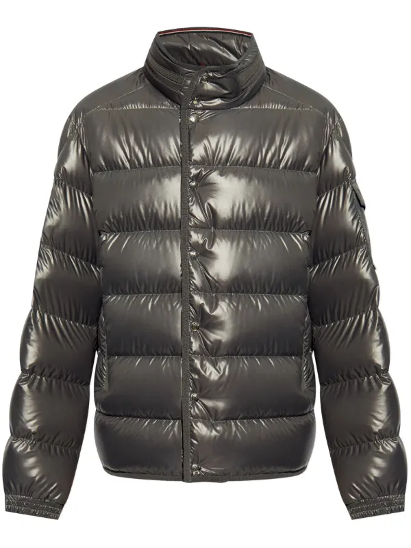 Moncler Gourette mock neck Puffer Jacket Grey FARFETCH HK