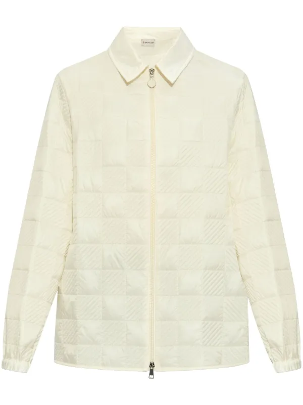 Moncler Logo-appliqué Jacket in Neutrals