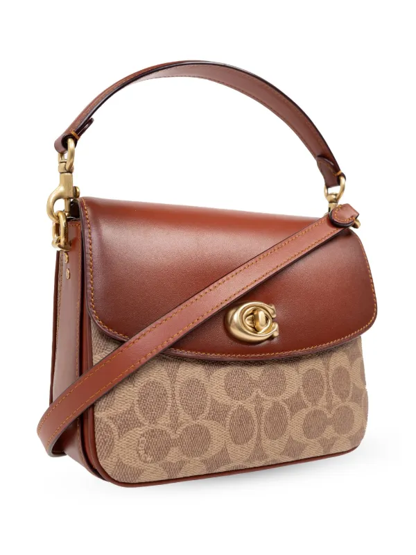 Coach Beige Monogram Canvas outlets Satchel