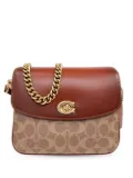 Coach Cassie 19 monogram-canvas crossbody bag - Brown