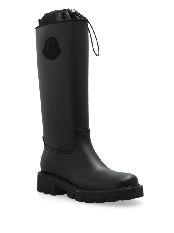 Moncler Kickstream Waterproof knee high Boots Black FARFETCH HK