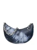 Coach tie-dye print leather shoulder bag - Blue