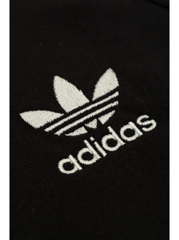 Adidas Kids logo embroidered Cotton T shirt Black FARFETCH PT