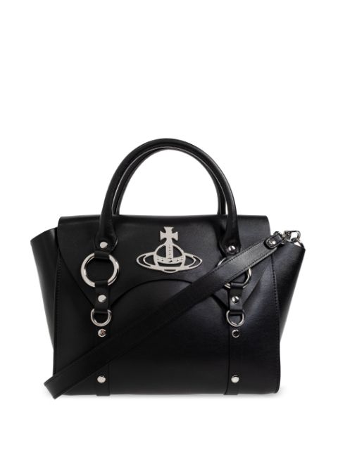 Vivienne Westwood Orb-plaque leather tote bag