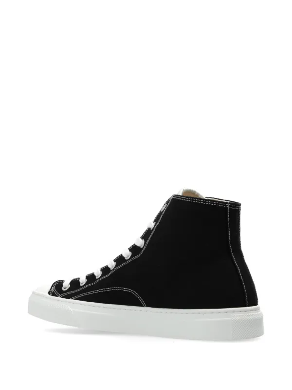 Plain black high tops hotsell