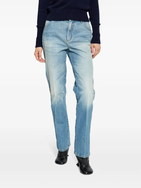 Victoria Beckham high-rise straight-leg Jeans | Blue | FARFETCH