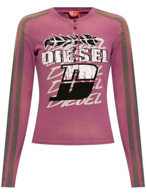 Diesel logo-print long-sleeve T-shirt Women