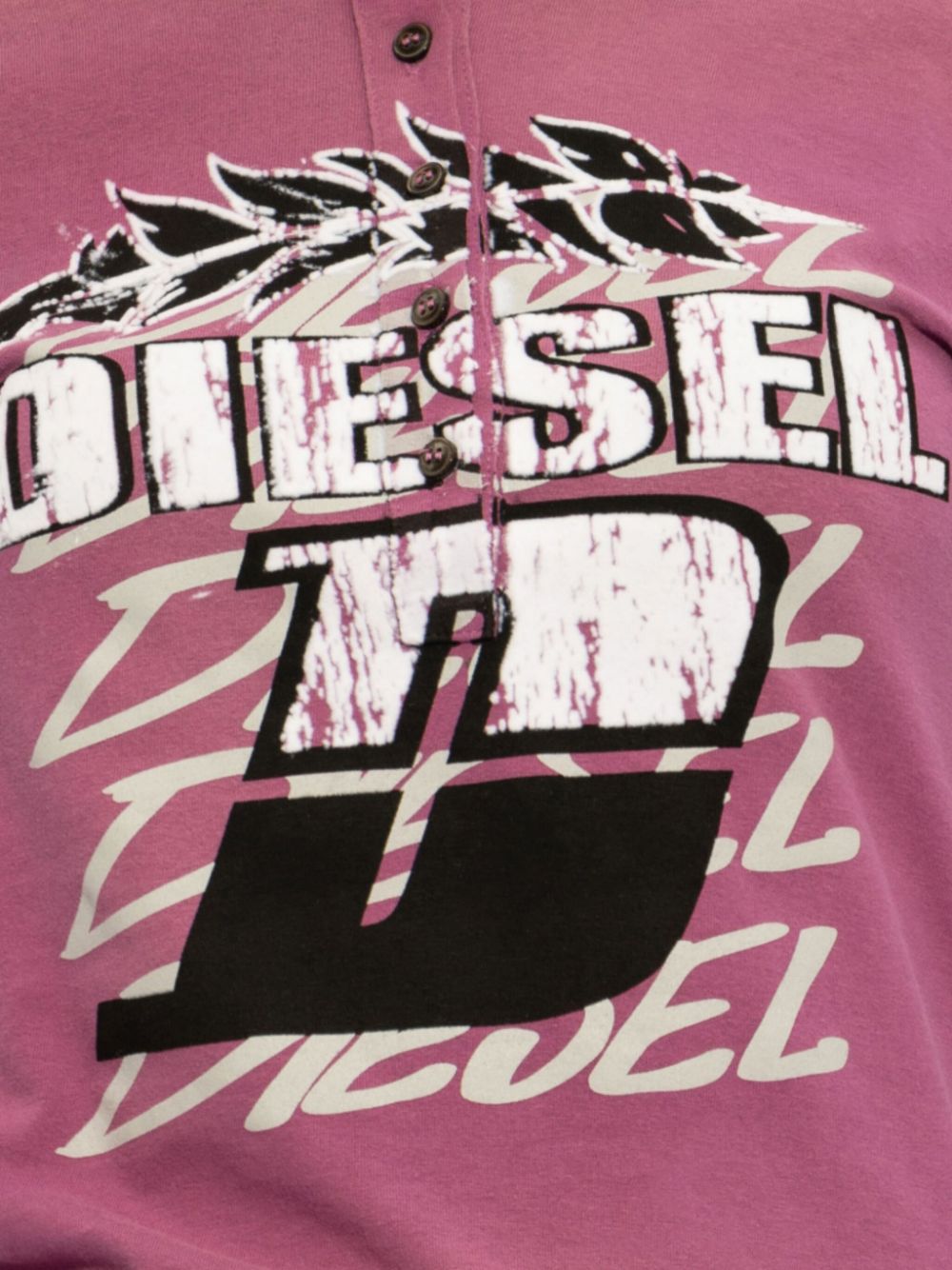 Diesel logo-print long-sleeve T-shirt Women