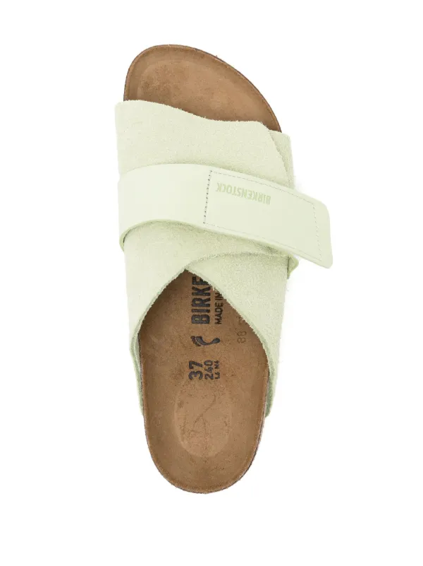 Birkenstock Kyoto Slippers | Green | FARFETCH IN 