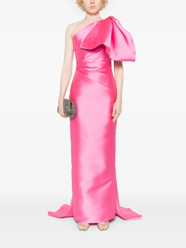 パーティードレス SOLACE LONDON 'priya' one-shoulder OS40011 Priya One-Shoulder Gown