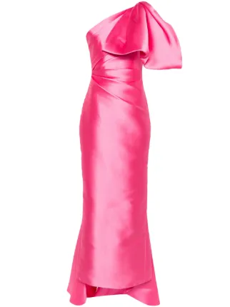 Solace London Priya one-shoulder Gown | Pink | FARFETCH