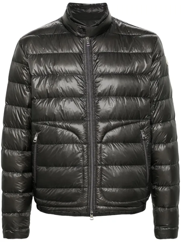 Moncler leather jacket mens online