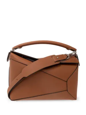 LOEWE Puzzle Panelled Leather Tote Bag | Neutrals | FARFETCH ZA