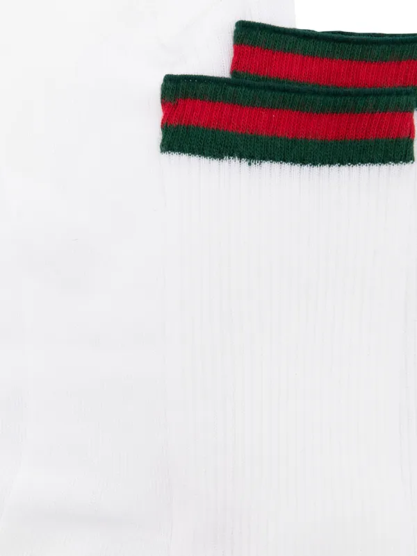 Gucci Web-detailed Socks | White | FARFETCH
