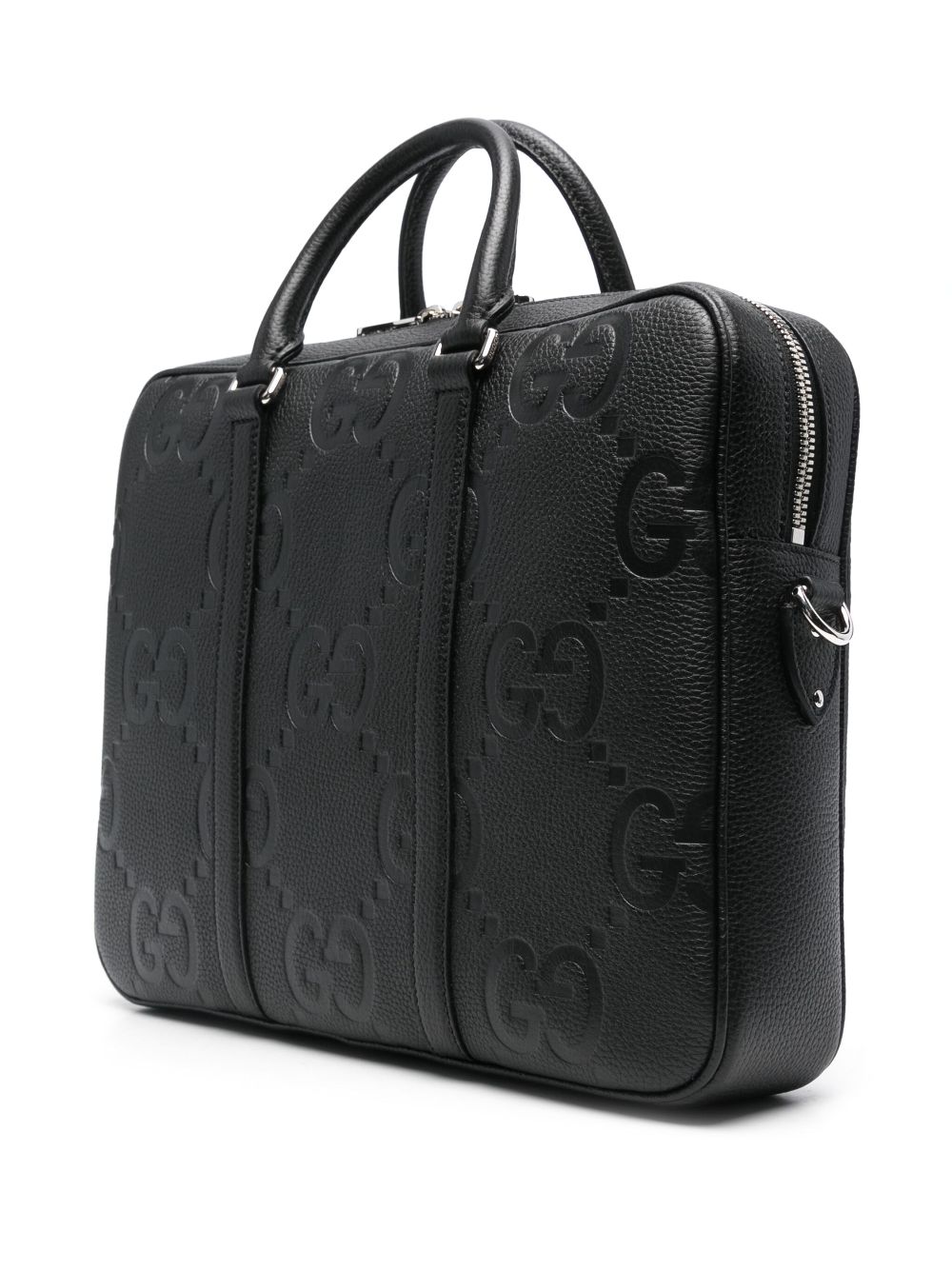 Gucci Jumbo GG briefcase - Black